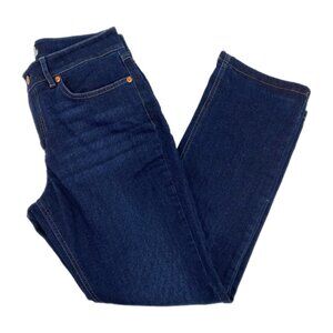 L.L. Bean Blue Fleece-Lined Straight Leg Jeans | Women’s Size 6P